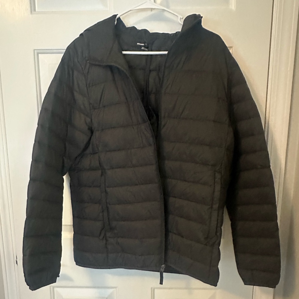 Men's Black Puffer Jacket from Amazon